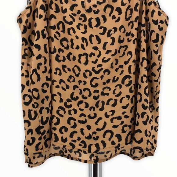 Vixbe Leopard Print Spaghetti Strap Lace Trim Cami size XL - Picture 7 of 12